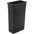 Continental Commercial Products Trash Receptacle, 23 gal Capacity, Plastic, Black 8322BK